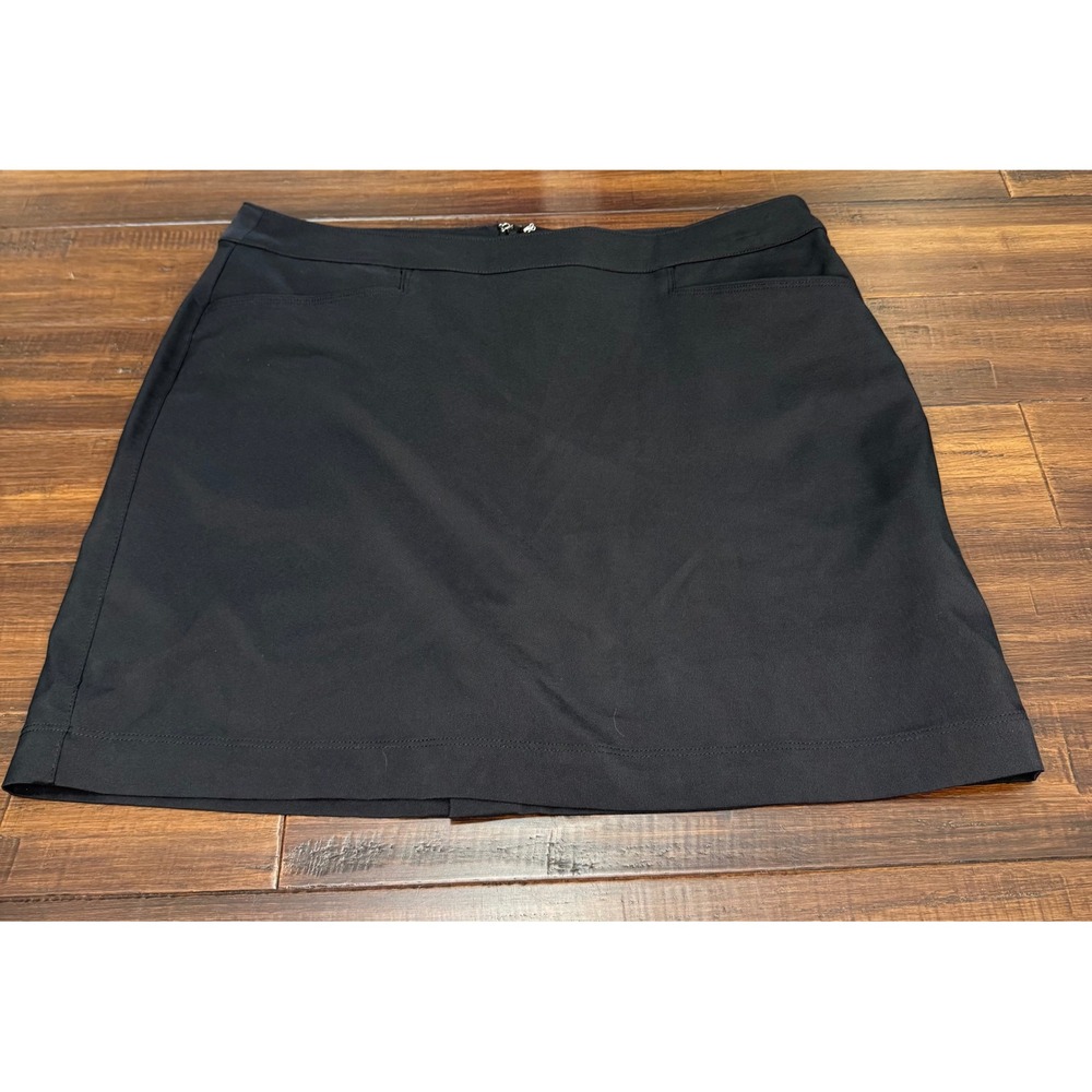 PGA Tour Womens Golf Skort Black Active Athletic Mini Skirt Size 10